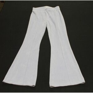 Aerie Light Blue Ribbed Flare Leggings Women's Small Regular Yoga Pants
